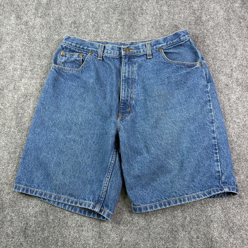 Hunt Club Mens Shorts Size 36 Vintage 90s Baggy Denim Jorts Skater Blue